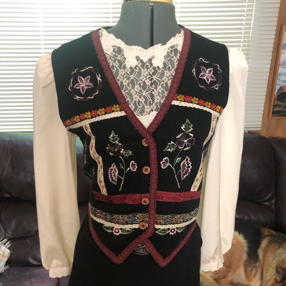 Vintage Floral Cotton Vest